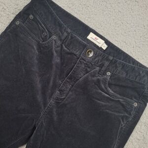 Vineyard Vines Corduroy velvety Pants Womens Size 10 Black Cotton Blend Casual